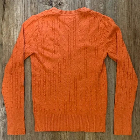 Orange Old Navy Cable Knit Sweater - Picture 5 of 6